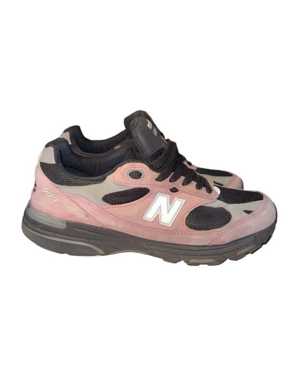 NEW BALANCE 993 PINK TAFFY BLACK SNEAKERS SZ 10US